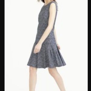 J.Crew Palm tree drop waist dress